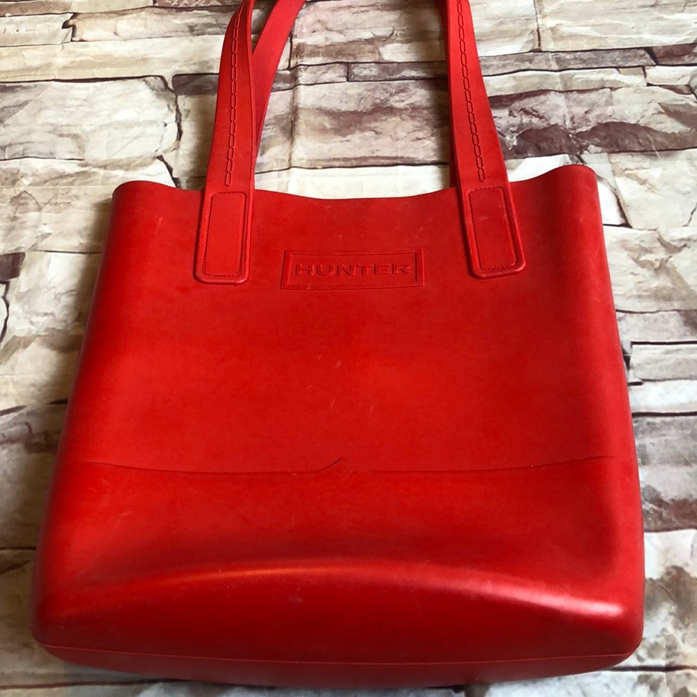 Hunter rubber red bag